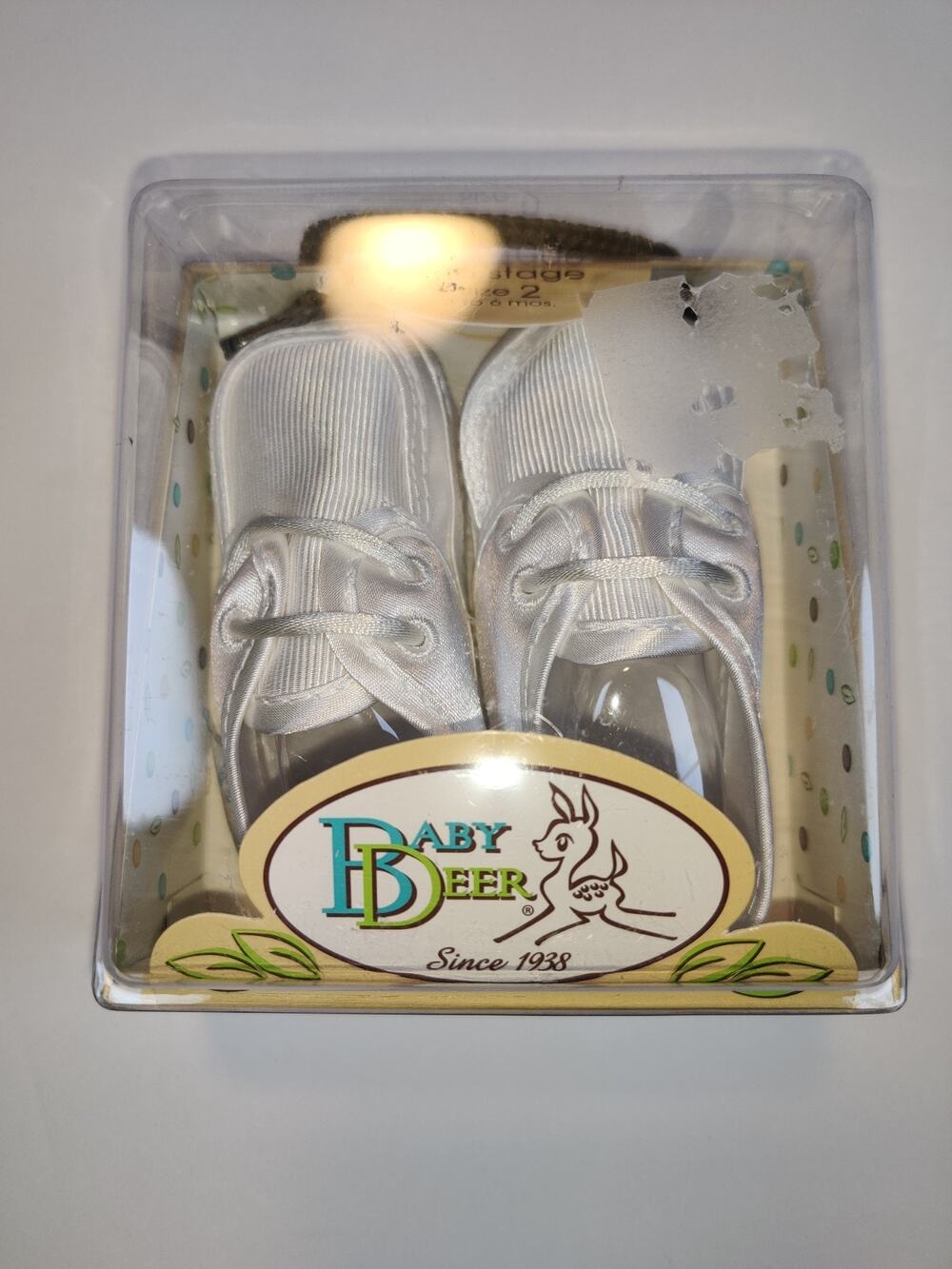 Baby Deer Crib Stage Baby Shoes Size 2 - 3-6 Months NWT